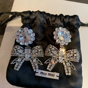 Miu Miu earrings crystals